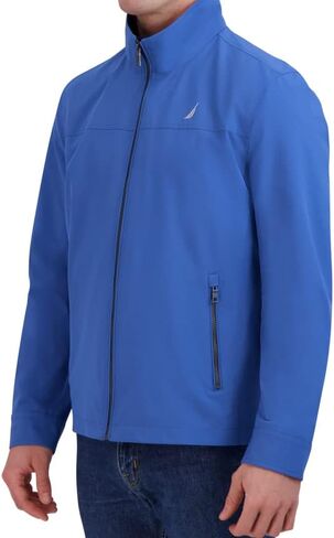 ناوتيكا جاكيت واقي من الرياح للرجال، اسود داكن، مقاس L, ديب بلاك, L in Kuwait