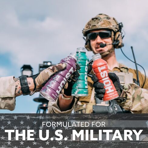 HOIST Premium Military Hydration Electrolyte Drink, Powerful IV-Level Hydration, Clinically Proven Performance Drink, Watermelon, 16 Fl Oz (Pack of 12) in Saudi Arabia