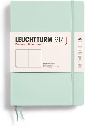 LEUCHTTURM1917 - Notebook Hardcover Pocket A6-187 Numbered Pages for Writing and Journaling (Navy, Squared) in Kuwait