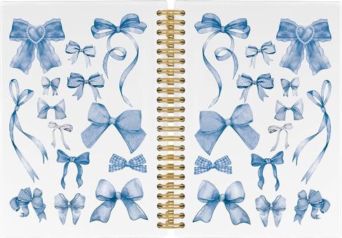 Coquette Pink Bows Journal Notebook - Trendy Preppy Y2k Ribbon Notebooks College Ruled for Teen Girls Women Teacher, Office Back to School Supplies, Hardcover Spiral Notebook 5.5"x8.3" in Saudi Arabia