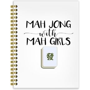 Brrnyoi Funny Mahjong Gifts Notebook Journal 5.5x8.3 ، Mahjong Notebook Higds for Women Mah Jong Lovers Players ، Mah Jong Accessories Journals ، Hardcover Notebooks for note take take in Kuwait