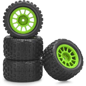 1/18 عجلات وإطارات RC ، Daitoku 4pcs مسبقًا 12 مم إطارات عربات التي تجرها العربات التي تجرها العربات التي تجرها Typhon Grom Arrma 1/18 1/14 RC Car in Kuwait