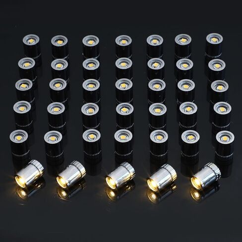 ONEST 40 Pieces Mini LED Lights Small Lights for Dollhouse Silver Led Lights Battery Powered Miniature Ornament Lights Tiny Lights for Dollhouse Accessories Party Decoration Crafts DIY (Cold White) in Saudi Arabia