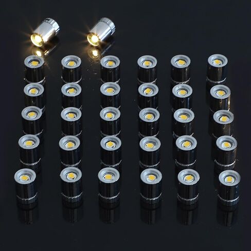 ONEST 40 Pieces Mini LED Lights Small Lights for Dollhouse Silver Led Lights Battery Powered Miniature Ornament Lights Tiny Lights for Dollhouse Accessories Party Decoration Crafts DIY (Cold White) in Saudi Arabia