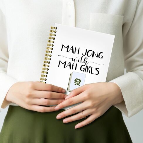 Brrnyoi Funny Mahjong Gifts Notebook Journal 5.5x8.3 ، Mahjong Notebook Higds for Women Mah Jong Lovers Players ، Mah Jong Accessories Journals ، Hardcover Notebooks for note take take in Kuwait