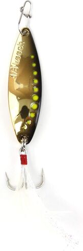 Clam Corporation 112666 Leech Flutter Spoon 1/4oz, Size 8, Glow Chartreuse/Pink, One Size in Kuwait