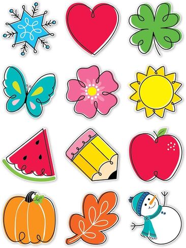 CTP Positive Mindset 10" Cut-Outs Learning Décor Accents for Classroom (Creative Teaching Press 10815) in Saudi Arabia