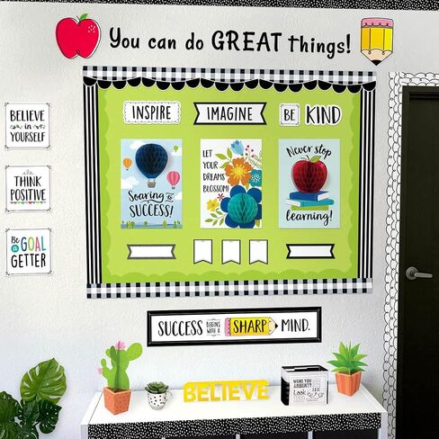 CTP Positive Mindset 10" Cut-Outs Learning Décor Accents for Classroom (Creative Teaching Press 10815) in Saudi Arabia