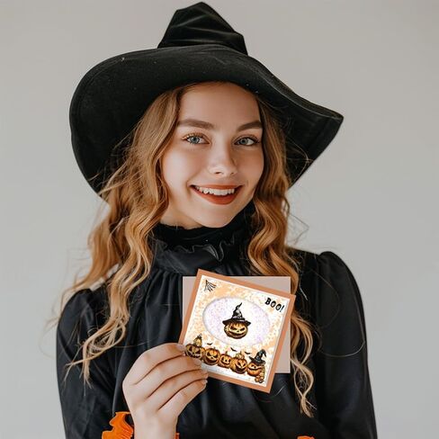 CHGCRAFT Halloween Tags Clear Stamps Castle Ghosts Black Cat Background Transparent Silicone Stamps for DIY Scrapbooking Cards Making Photo Album Decorative in Saudi Arabia