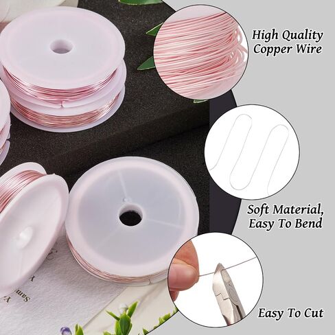 0.3mm Silver Copper Wire for Jewelry Making Beading Craft Wire Tarnish Resistant for Garden Floral Decor in Saudi Arabia