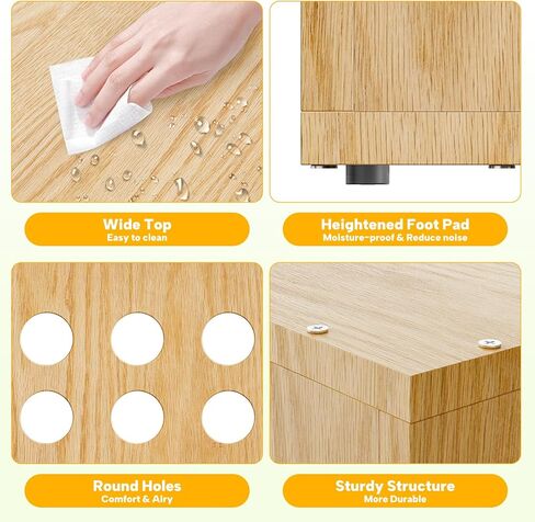 Dog Crate Furniture, SAUCE ZHAN Dog Kennel with Cushion for Small/Medium Dogs, End Side Table Wooden Crate for Pets Indoor, Brown in Saudi Arabia