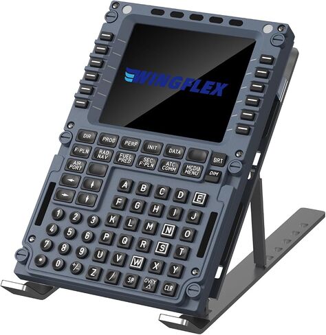 MiYee WINGFLEX B737CDU Flight Simulator Control Display Panel Unit Game Simulator Flight Simulation Peripherals Panel Route Control Plug-and-Play with Realistic Experience in Kuwait