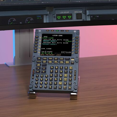 MiYee WINGFLEX B737CDU Flight Simulator Control Display Panel Unit Game Simulator Flight Simulation Peripherals Panel Route Control Plug-and-Play with Realistic Experience in Kuwait