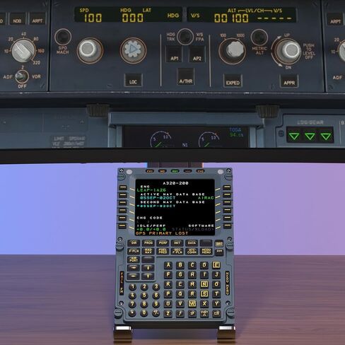 MiYee WINGFLEX B737CDU Flight Simulator Control Display Panel Unit Game Simulator Flight Simulation Peripherals Panel Route Control Plug-and-Play with Realistic Experience in Kuwait