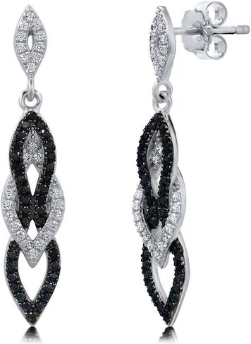 BERRICLE Sterling Silver Halo Simulated Ruby Pear Cut Cubic Zirconia CZ Statement Anniversary Dangle Drop Earrings for Women, Rhodium Plated in Kuwait