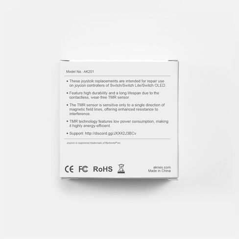 AKNES Switch JoyCon Joystick Replacement, Upgrade Drift-Free TMR Electromagnetic Joystick for Switch LCD/OLED Joy Con/Switch Lite, Repair Tool Kit, Thumb Stick Cap in Kuwait