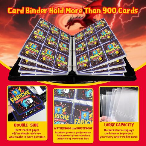 رابط بطاقة التداول لبطاقات TCG ، كتاب Collector Collector Collector Ablum Collector المكون من 9 جيب in Kuwait