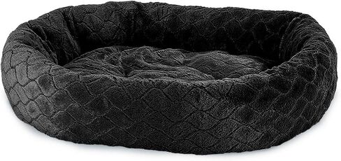 SPOT Ethical Pets Sleep Zone Diamond Cut Lounger Black - Pet Bed for Medium Size Dogs - Attractive, Durable, Comfortable, Washable, 27x21 (32999) in Kuwait