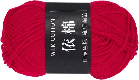 meccanixity 1 غزل القطن skein ، 60 ٪ من القطن ، 40 ٪ acryly knitting خيوط الكروشيه الكروشيه للكروشيه كل من 50g/1.76oz (لكل skein 80m/87.5 ياردة)/الأزرق in Kuwait