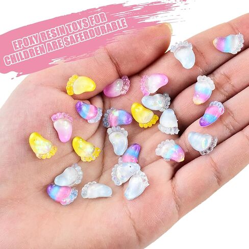 100 PCS Mini Resin Cat Paws Figures for Crafts Luminous Tiny Resin Animal Paws Miniature Things for Dollhouse Fairy Garden Micro Landscaping Decoration Cake Toppers Decor in Saudi Arabia