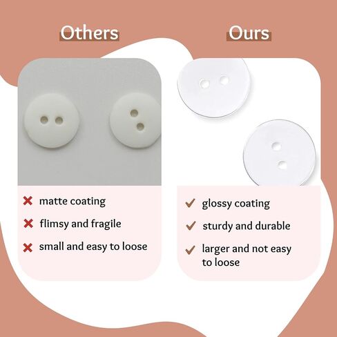 Pack of 100 Clear Buttons for Sewing 1/2" (13mm) 4 Hole Transparent Round Bulk Buttons 0.50 inch 20L Plastic Sewing Crafts Replacement for Dress Pants Shirt Skirt Blouse Decorative DIY Arts in Saudi Arabia