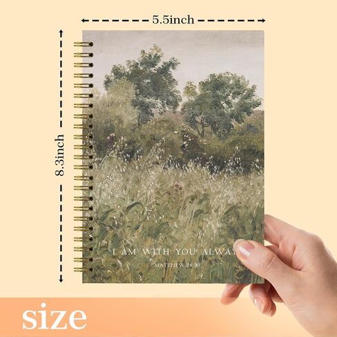 Christian Bible Psalm139 Spiral Notebook Journals, Christian Journals for Women, Christian Gifts for Women, Hardcover Spiral Notebooks College Ruled 5.5 x 8.3 in Saudi Arabia