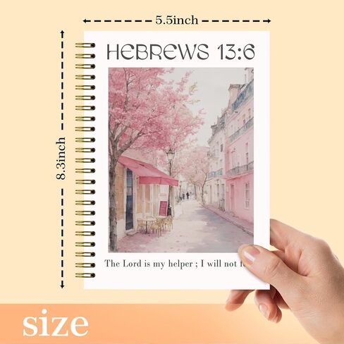 Christian Bible Psalm139 Spiral Notebook Journals, Christian Journals for Women, Christian Gifts for Women, Hardcover Spiral Notebooks College Ruled 5.5 x 8.3 in Saudi Arabia