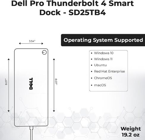 Dell WD19DC Performance Docking Station USB-C مع محول الطاقة 240W (توصيل الطاقة 210W) + كابل HDMI + كابل منفذ العرض + كابل USB-C + قطعة قماش من الألياف الدقيقة (متجددة) in Kuwait
