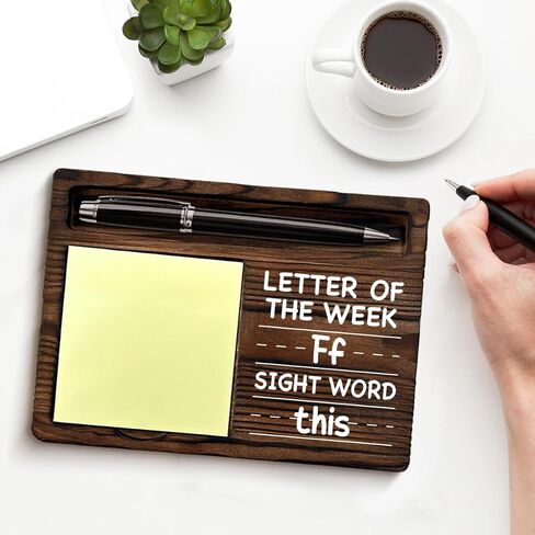 Teacher Thank You Appreciation Gifts for Women Men, Teachers Day Gift an Awesome Teacher is Hard to Find Sticky Note Holder for School Office Desk Decor in Kuwait