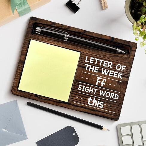 Teacher Thank You Appreciation Gifts for Women Men, Teachers Day Gift an Awesome Teacher is Hard to Find Sticky Note Holder for School Office Desk Decor in Kuwait