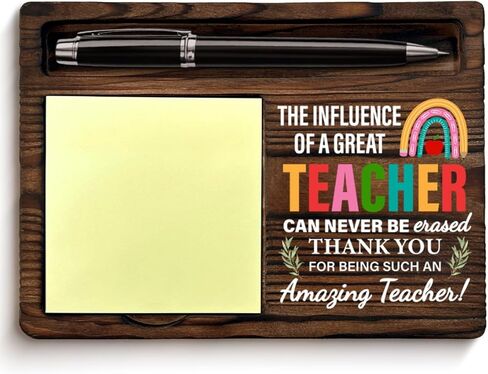 Teacher Thank You Appreciation Gifts for Women Men, Teachers Day Gift an Awesome Teacher is Hard to Find Sticky Note Holder for School Office Desk Decor in Kuwait