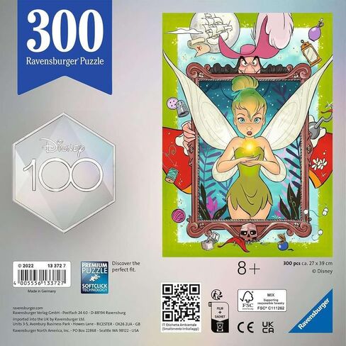 Ravensburger Disney Puzzle Moment - Tinker Bell 300 Piece Jigsaw Puzzle | Charming Illustrations| Perfect Format for Beginners | FSC-Certified Materials in Saudi Arabia