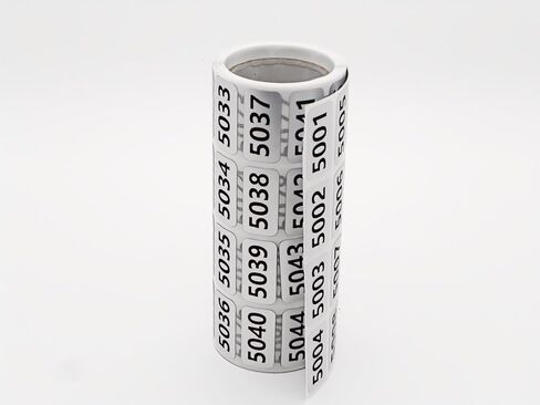 2001 to 3000 Inventory Number Sticker Labels, 0.39"x0.79", Self Adhesive Labels Consecutive Number Stickers, for Office, Warehouse, Home, Library Numbering Classification, Black in Saudi Arabia
