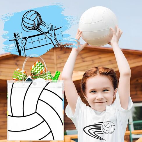 24 PCS Baseball Clear PVC Party Party Party With Bulkles Ballk Football Trace Treat Goodie Tote Sport Clear PVC Bag For Boys Birth in Saudi Arabia