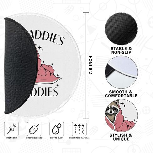 مضحكة Cat Mouse Pad Mousepad ، منصات الماوس المضحكة لأجهزة الكمبيوتر المنزلية المكتبية ملحقات الكمبيوتر المحمول ، هدايا محبي القطط ، هدايا مضحكة لزملائي في العمل ، 7.9x7.9 بوصة in Kuwait