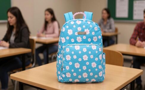 Jessica Simpson Women’s Designer Laptop Backpack with Side Pockets, Padded Straps | Classic Modern Backpack for Women (Lively Metallic Lavender), Large in Saudi Arabia