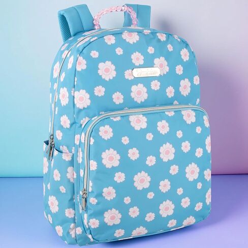 Jessica Simpson Women’s Designer Laptop Backpack with Side Pockets, Padded Straps | Classic Modern Backpack for Women (Lively Metallic Lavender), Large in Saudi Arabia