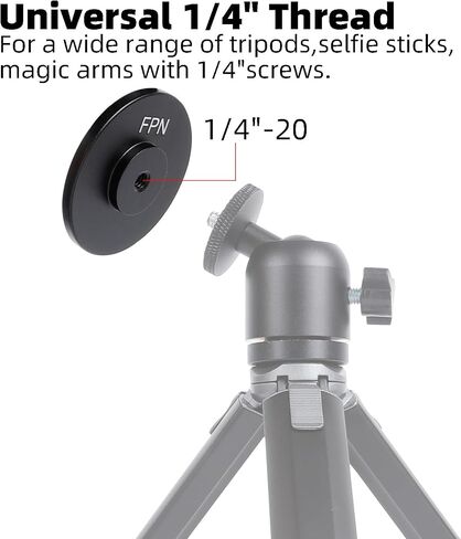 Magnetic Cell Phone Tripod for MagSafe, Mini Extendable Selfie Stick and Tripod Stand with 360° Ball Head, Compatible with iPhone 16 15 Pro Max Plus 14 13 12 Series in Saudi Arabia