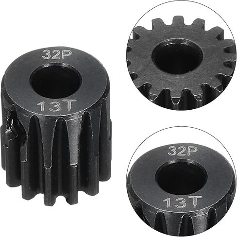 5Pcs 32P Steel Pinion Gear Set 12T 13T 14T 15T 16T for 5mm Shaft Hardened Steel Pinion Gear with Screws and Hexagonal Wrench for RC Motor in Saudi Arabia