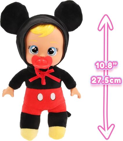 Cry Babies Disney 9" Plush Baby Doll Tiny Cuddles Inspired by Disney Daisy That Cry Real Tears for Kids Age 18 Months and Up in Saudi Arabia