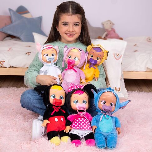 Cry Babies Disney 9" Plush Baby Doll Tiny Cuddles Inspired by Disney Daisy That Cry Real Tears for Kids Age 18 Months and Up in Saudi Arabia