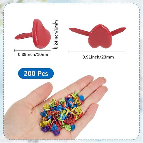 1 مربع 200pcs السحابات الورق الزهور المقسمة دبابيس صغيرة ميني ألوان حديد معدنية سكرابوكينغ زخرفة الزفاف الصغيرة السحابات الصغيرة للحرف اليدوية. in Saudi Arabia