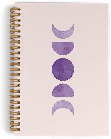 Gothic Moon Phase Spiral Notebook, Witchy Moon Stars Journal Notebook, Gothic Black Gold Notebooks for School Work, Moon Journal, Witchy Office Supplies Gifts for Women Men, 5.5x8.3 Inch in Saudi Arabia