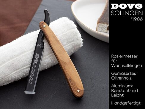 DOVO Shavette with Olivewood Handle in Saudi Arabia