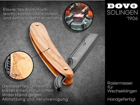 DOVO Shavette with Olivewood Handle in Saudi Arabia