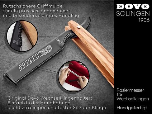 DOVO Shavette with Olivewood Handle in Saudi Arabia