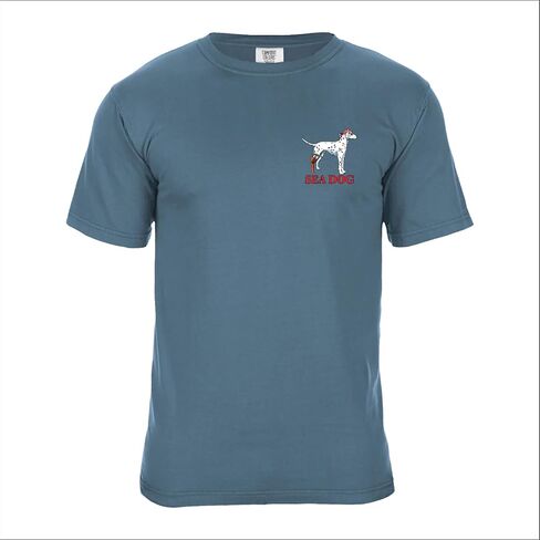 Sea Dog Vintage Graphic T -Shirt Donted Daled 100 ٪ Ringspun Cotton ، Fit Related ، مطبوع في الولايات المتحدة الأمريكية - خالية من الجراء in Saudi Arabia