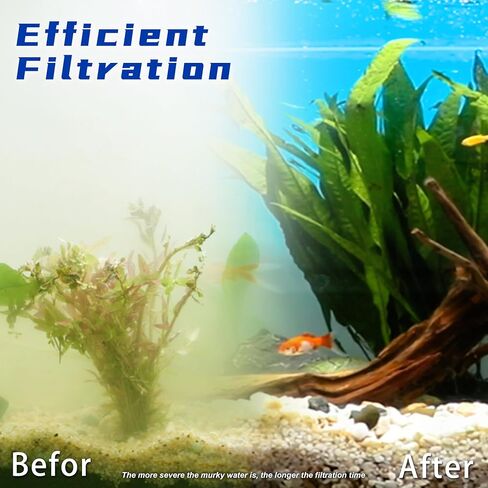 COOSPIDER Pond Filter for 35-75 Gallon, 260GPH Powerful Filtration Pond Pump, Submersible Canister Filters for Fish Turtle Tank, Cold Plunge, Clear Wavemaker Oxygen Supply, Dry Burning Protection in Saudi Arabia