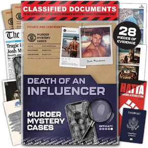 موت MMC للمؤثر-ألعاب غامضة القتل المثيرة للبالغين في Bali Paradise-28 قطعة أدلة واقعية ، 150 دقيقة اللعب (4/5 صعوبة)-لعبة Cold Case Files لـ 1-10 لاعبين in Kuwait