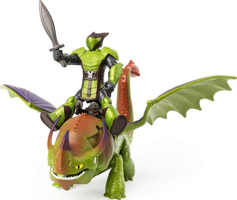 Dreamworks Dragons, Fishlegs & Meatlug, Dragon with Armored Viking Figure, for Kids Aged 4 & Up in Saudi Arabia